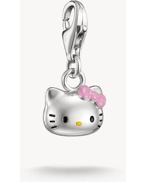 Thomas Sabo Hello kitty charm mit rosa schleife – original - Weiß