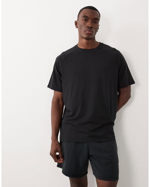4505 Yoga Performance Jersey Quick Dry Boxy Training T-shirt - Black