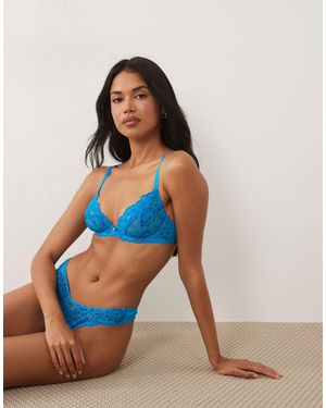 Ann Summers – sexy lace – unwattierter, tief ausgeschnittener bh - Blau