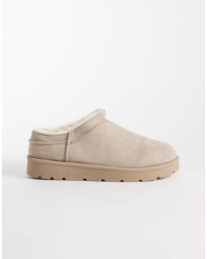 SEQWL Bottines cosy micro couleur champignon - Neutre