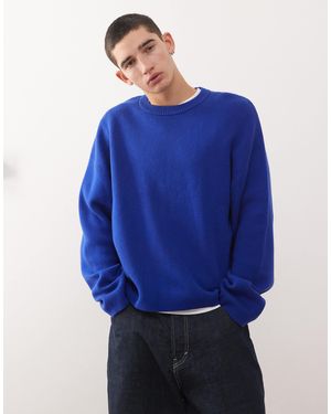 Weekday Boxy Oversized Sweater - Blue