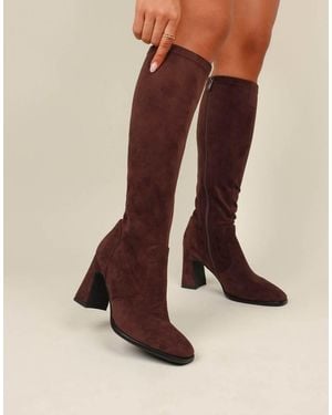 SIMMI Beatrix Knee Height Boots - Brown
