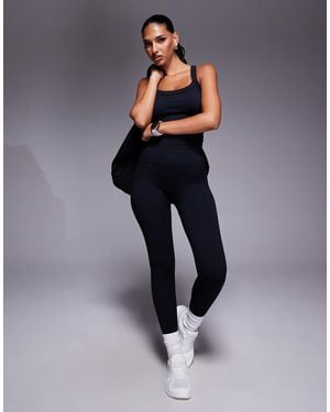 4505 – nahtlose, formende sport-leggings - Blau