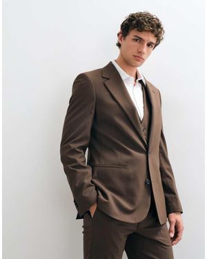 ASOS Chaqueta De Traje Entallada De - Gris