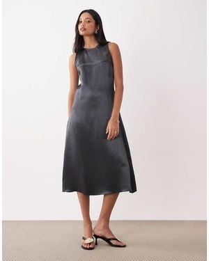 ARKET Satin Sleeveless Maxi Dress - Pink