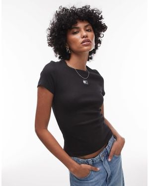 Tommy Hilfiger Slim Badge T-shirt - Black