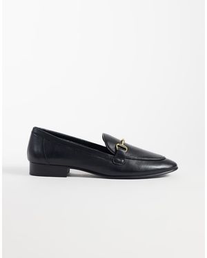 Mango Loafer Van 100% Leer Met Snaffledetail - Blauw