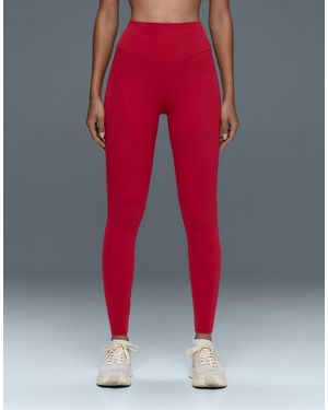 Oysho Comfortlux High-Waisted Ankle-Length Leggings - Pink