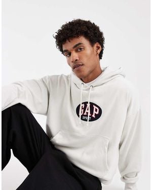 Gap Logo Over Head Hoodie Co-Ord - White