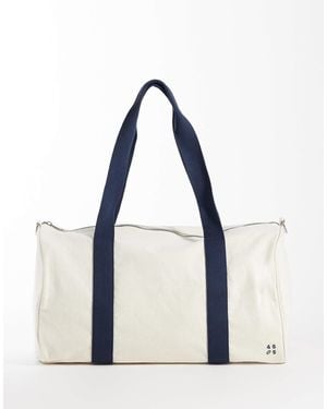 4505 – tennis-reisetasche aus canvas - Weiß