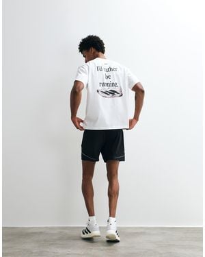adidas Originals Adidas Running T-shirt With Evo Back Print - White
