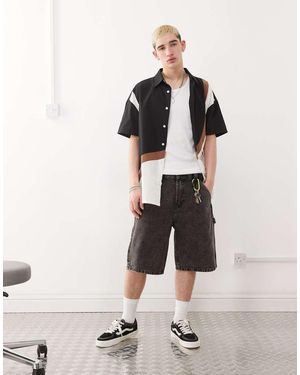 Vans Drill Chore Loose Fit Denim Shorts - Natural