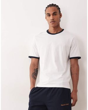 Jack & Jones Ringer T-shirt - White