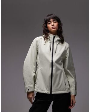 Rains 12570 Suva Waterproof Hooded Shell Jacket - Gray