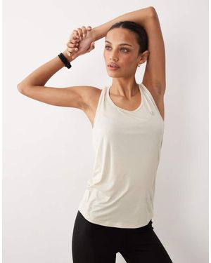Dare 2b Camiseta Blanco De Tirantes Con Espalda De Nadadora De Tejido Ligero Modernize Ii De -Neutro