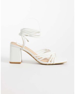 SEQWL Sandalen Met Halfhoge Blokhak - Blauw