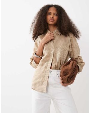Mango 100% Cotton Classic Shirt - Natural