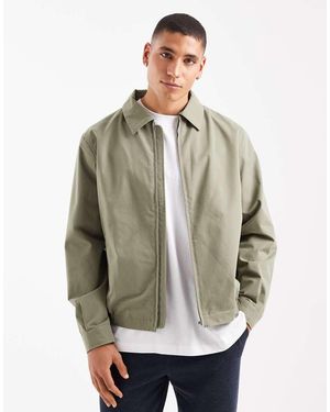New Look Light Weight Harrington Jacket - Grey