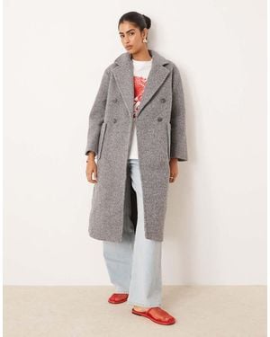 Glamorous Marl Coat - Grey