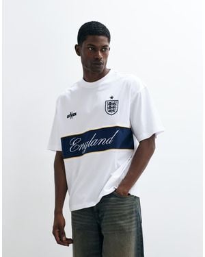 ASOS Oversized Tee With Fa World Cup England Print - White