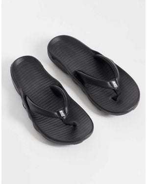 Nike Chanclas Negras Marina De - Negro