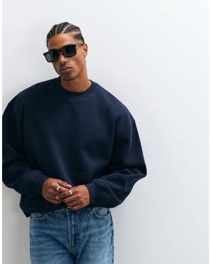 ASOS Essentials Oversized Boxy Sweatshirt - Blue