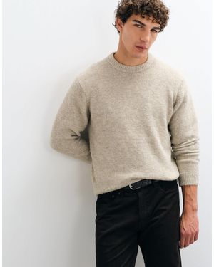 Only & Sons Pullover mit lockerer passform und rundhalsausschnitt - Natur