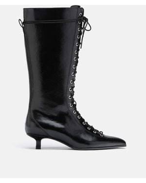 Stradivarius Schnürstiefel mit absatz - Schwarz