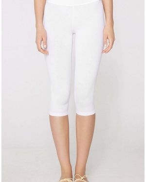 Tezenis Cotton Capri Leggings - White