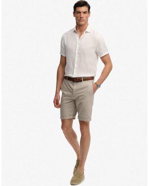 Superdry Premium Textured Chino Shorts - Natural