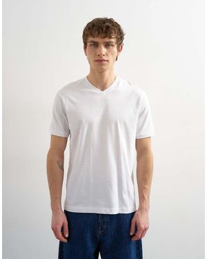 TOPMAN Klassiek T-Shirt Met V-Hals - Wit