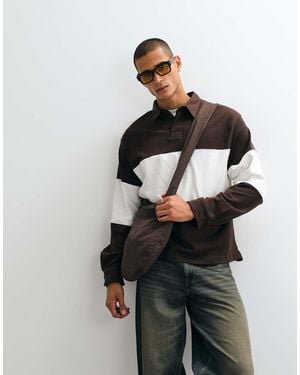 Weekday Polo Rugby Oversize Squadrato - Nero