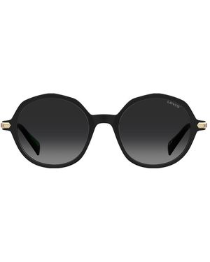 Levi's Sunglasses Levi's Oval Sunglasses With Dark Lenses - Black