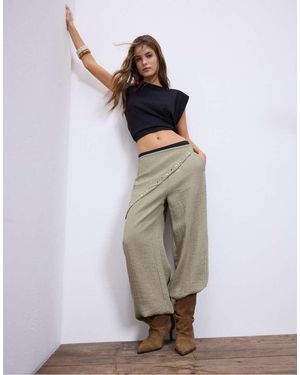 Stradivarius Flowing Scarf Trousers - Multicolour