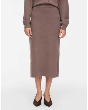Vila Midi Skirt - Grey