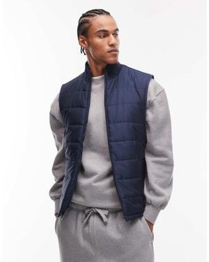 ASOS Peakmaxtm Quilted Gilet - Blue