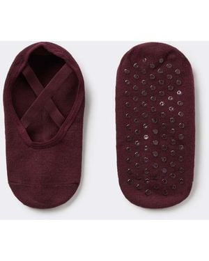 Tezenis Non-Slip Pilates Slipper Socks - Purple
