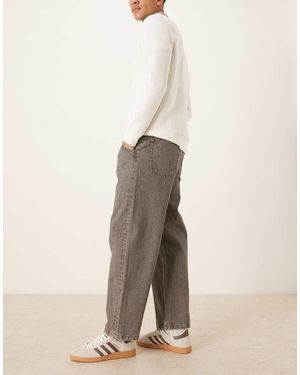 ASOS Relaxed Tapered Jeans - Natural