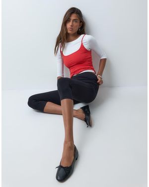 ASOS Basic Jersey Capri legging - White