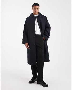 ASOS Oversized Trench Coat - Blue