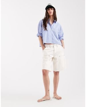 Levi's Baggy Dad Utility Shorts - White