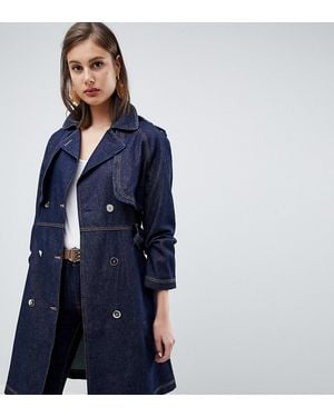 Mango Gabardina azul de denim