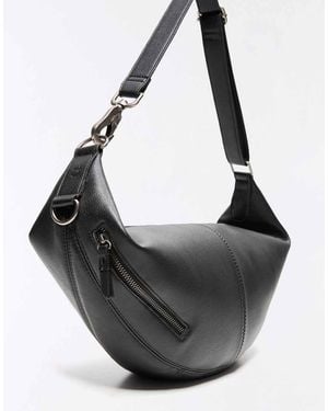 Bershka Borsa A Tracolla Nera - Grigio