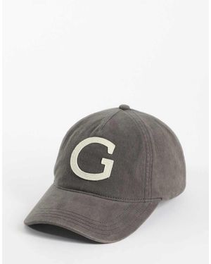 GANT Gorra Marrón Oscuro Con Estampado Gráfico De Letra - Gris
