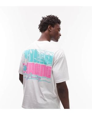 PUMA Racing Back Print T-Shirt - White