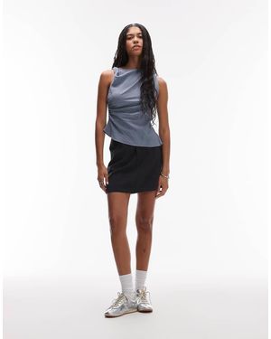 TOPSHOP Minigonna - Blu
