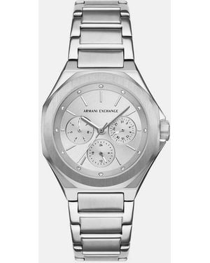 ARMANI EXCHANGE Multifunction Stainless Steel Watch - White