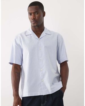 SELECTED 100% Cotton Short Sleeve Shirt - White