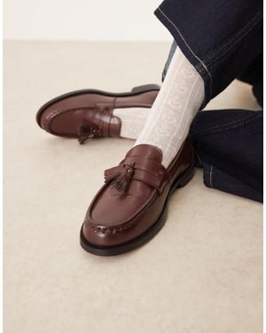 Walk London Rhea Tassle Loafer - Natural