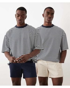 ASOS 2 Pack Chino Shorts - Multicolour